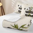 thumbnail image 4 of Erosebridal Cute Watercolor Panda Twin Quilt Set,Animal Twin Coverlet Set For Girls,2pcs, 4 of 7