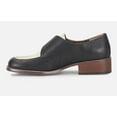 thumbnail image 5 of Korks Theodore Women's Size 8 M, Moc Monk Strap Loafers, Black/Cream Combo, 5 of 7