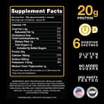 thumbnail image 3 of Devotion Nutrition Protein Powder Buttery Blend – 20g Whey Isolate & Casein Protein Blend – No Added Sugar, Low Carb, Gluten-Free, Keto-Friendly, 1g MCT, Kosher – 2lb Pouch, 3 of 9
