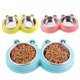 thumbnail image 4 of Cuenco para gatos Cuenco para perros Cuenco para beber agua Cuenco doble de una pieza para mascotas Cuenco de acero inoxidable con forma de rana Utensilios para comida para mascotas Productos para mas, 4 of 5