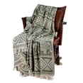 thumbnail image 3 of STP Goods  Elephant Cotton Blanket & Bedspread w/ Fringe green, 3 of 10