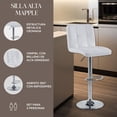 thumbnail image 2 of Set de 2 Sillas Altas Elly Maple Blancas, 2 of 7