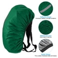 thumbnail image 3 of Unique Bargains 15-25L Waterproof Backpack Rain Cover with Vertical Reflective Strap, XS, Dark Green, 3 of 5
