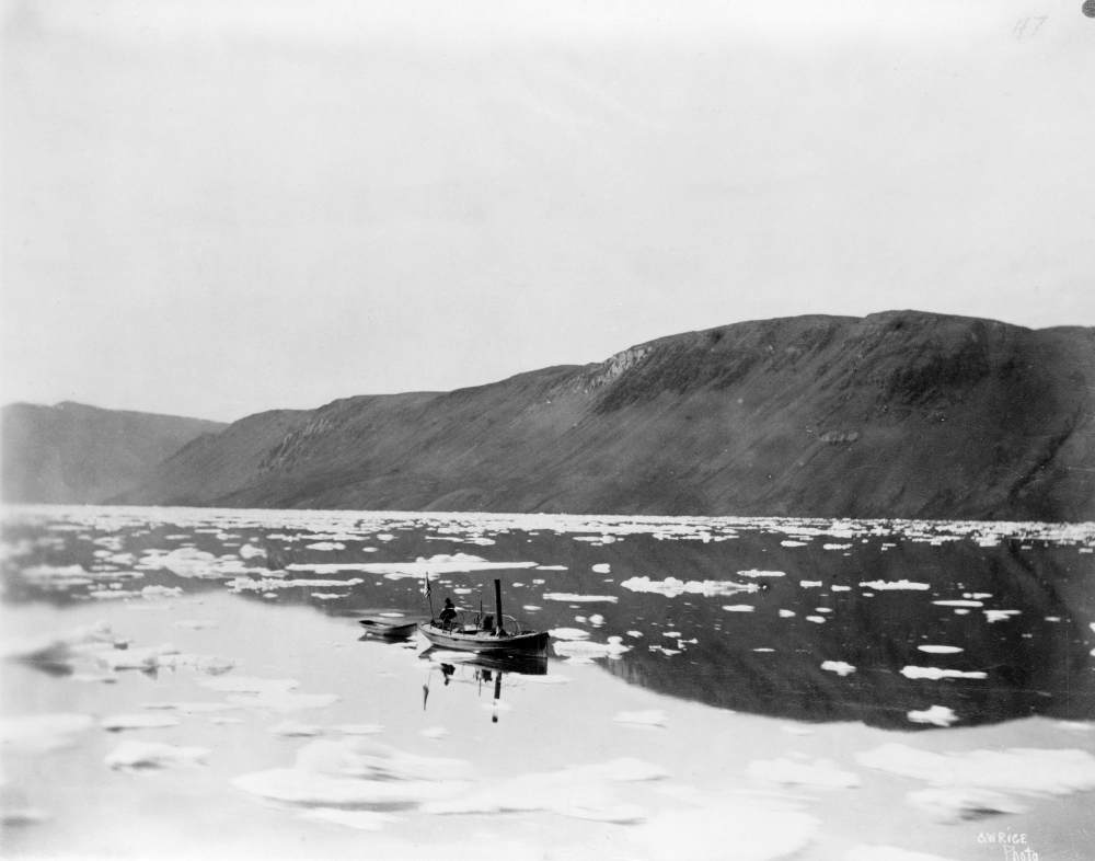 Canada Expedition 1882 Nthe Launch Of The Ship Lady Greely In Discovery