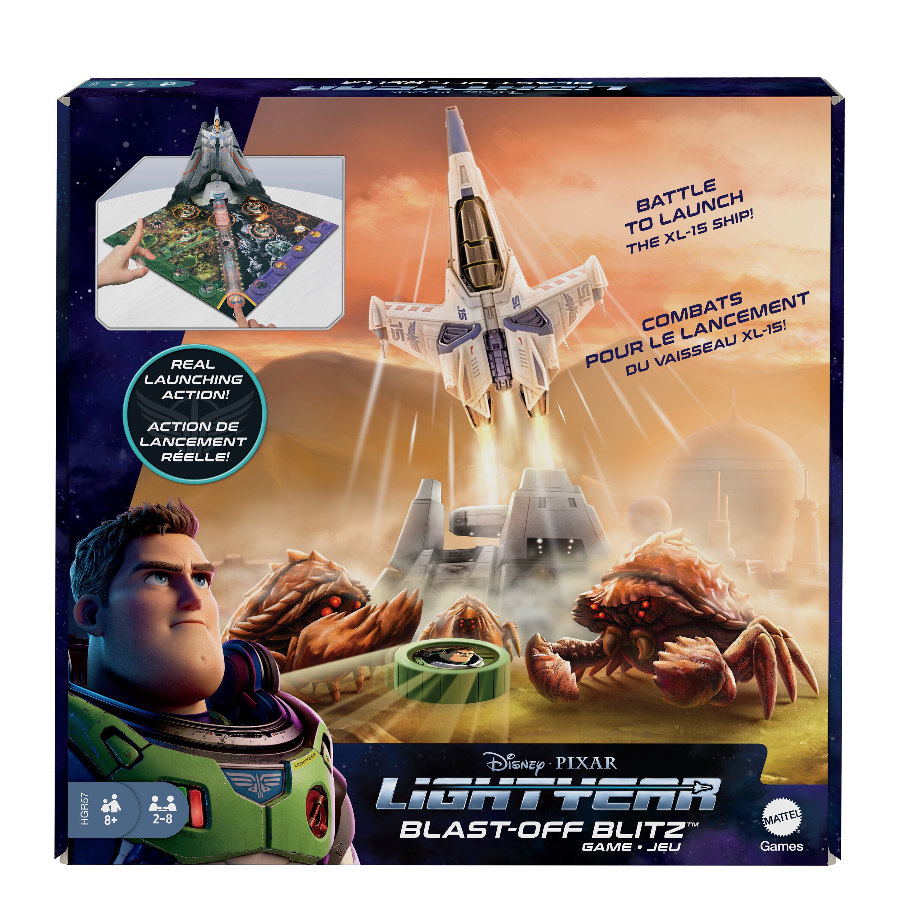 Disney and Pixar Lightyear BlastOff Blitz Skill & Action Game For 8