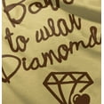 thumbnail image 4 of Born To Wear Diamonds Cute Cursive Youth T Shirt Tee Girls Infant Toddler Brisco Brands 6M, 4 of 5