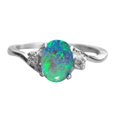 thumbnail image 2 of Xinyolin Elegant Lady Ring with Inlaid Rhinestones - Oval Cut Colorful Faux Gem Accessory, 2 of 8