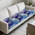 thumbnail image 3 of Xixirimido Couch Covers for Sectional Sofa Stretch Couch Cushion Covers 3Pcs Universal Couch Sofa Cover Washable Furniture Protector for Living Room, Blue Purple Marble, 3 of 8
