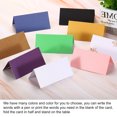thumbnail image 4 of Uxcell Cartes de Nom de Table, Lot de 25 Cartes Décoratives Pliables Vierges, Rose, 4 of 5