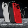 thumbnail image 2 of Dteck for iPhone 12 Rugged Case, Magnetic Invisible Stand Military Drop Protection Cover, Compatible with MagSafe Shockproof Slim Matte Ring Holder Hard Phone Case for Men Women, red, 2 of 8