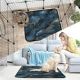 thumbnail image 7 of Qxltty Dark Blue Gilt Marble Cat litter Pads Pet Set of 3 Diaper Mats Center Anti-leakage Layer Absorbent Soft and Comfortable, 7 of 7