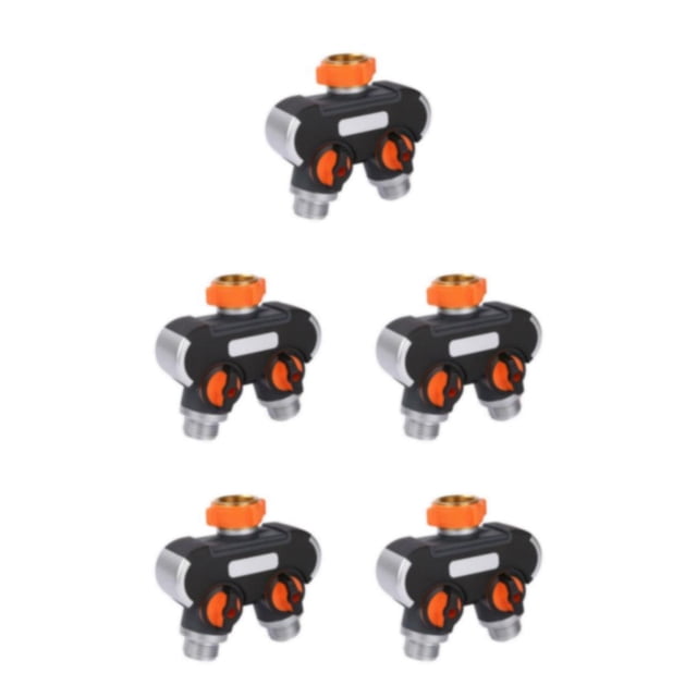 Inteprter Conector de riego eficiente para válvula de riego y divisor de manguera de jardín para jardinería, conector rápido para Type2 NO2