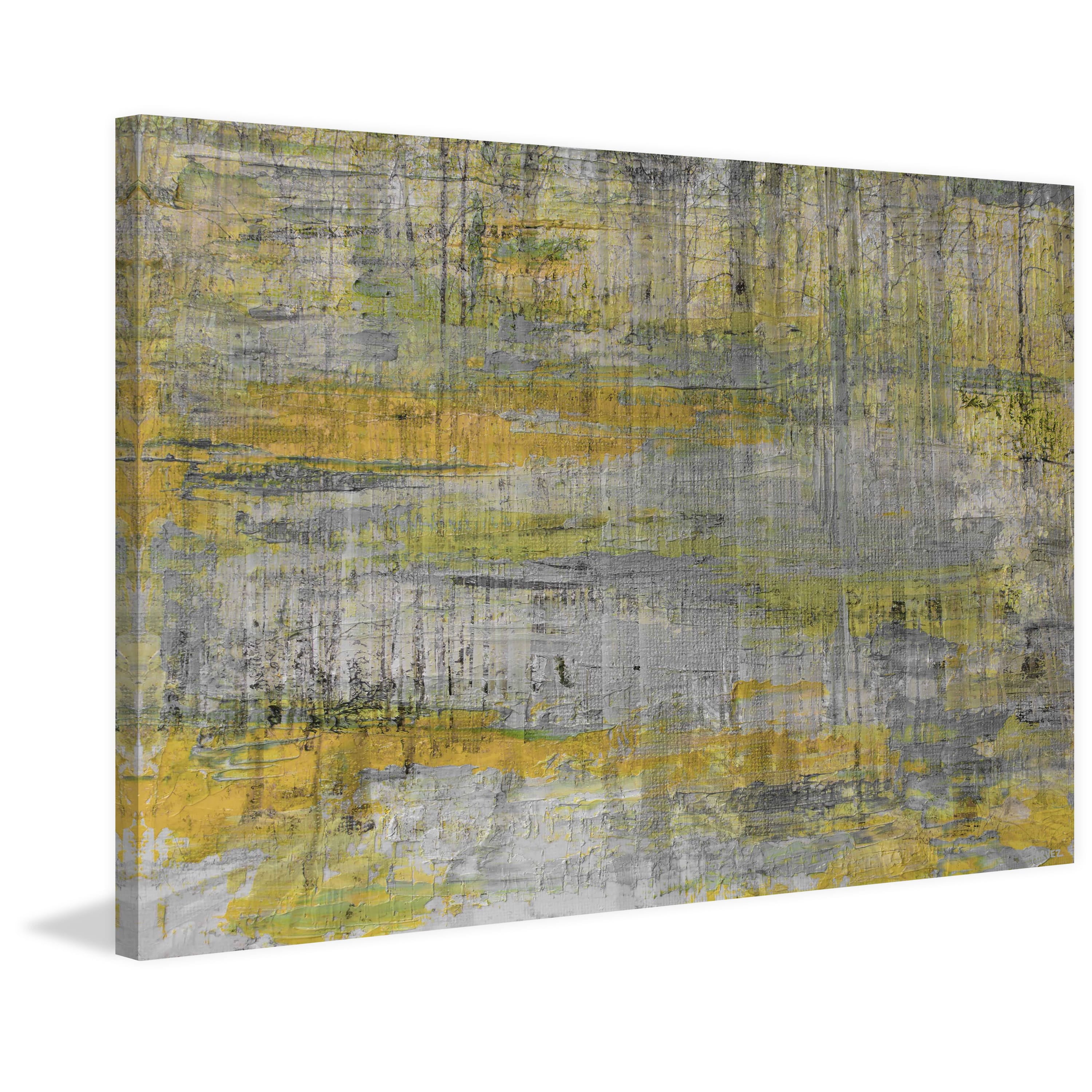 "Golden Retreat" Painting Print on Wrapped Canvas