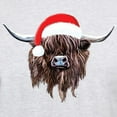 thumbnail image 3 of CafePress - Highland Cow Santa Hat Xmas T Shirt - Men's Classic Graphic T-Shirt, 3 of 4