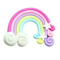thumbnail image 2 of 6pcs Rainbow Decoration Candy Color Stars Clay Hair Curler Clouds Soft Pottery Rainbow DIY, 2 of 2