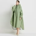 thumbnail image 4 of SHIXIAOO Poncho de Pluie pour Adultes Unisexe Long Imperméable Extérieur avec Capuche Matériau PU Léger à la Mode pour Cyclisme Randonnée Voyage Veste Décontractée pour Femmes Grande Taille Gilet Femme Veste à Capuche Automne, 4 of 5