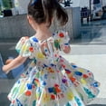 thumbnail image 5 of Summer Kids Clothes Online Wholesale Fashion Chiffon Flower Dress Skirt for Baby Girls, 5 of 7