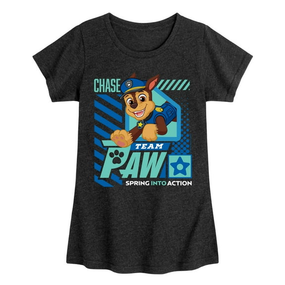 Paw Patrol - Team Paw Chase - Toddler & Youth Girls Short Sleeve Graphic T-Shirt