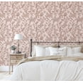 thumbnail image 5 of S4Sassy Removable Nature-inspired Waterproof Wall Wrap, Wallcover, Soft Watercolor Wildflowers Contact Paper for Walls, Cabinets, Dresser, Self Adhesive Vinyl Wallpaper Roll- Brown (25"x120"), 5 of 9