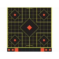 BIRCHWOOD CASEY Shoot-N-C 12" Sight-In Reactive Target - Highly Visible Instant Feedback Self-Adhesive Shooting Target Stickers with Repair Pasters - 12 Targets, 144 Pasters