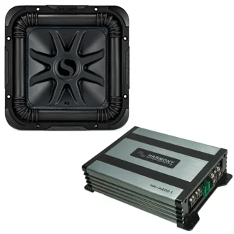 Kicker CVR10 CompVR 10-Inch (250mm) Subwoofer, 4-Ohm DVC Bundle