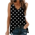 thumbnail image 1 of Camiseta Sin Mangas Para Mujer Tops Sin Mangas Encaje Con Cuello en V Patchwork Día de La Independencia Estampado Sin Mangas Blusa Superior Odeerbi ODB167258, 1 of 5