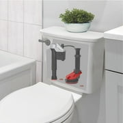 2 Universal Toilet Flush Valve Repair Kit with Adjustable Toilet Flapper