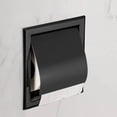 thumbnail image 1 of Portarrollos de baño de acero inoxidable para empotrar en baño negro mate JAMW Sencillez, 1 of 4
