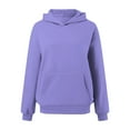 thumbnail image 7 of Yuannlog Women Sweatshirts Casual Hooded Sweatshirts Soft Comfortable Pullover Hoodies Basic Loungewear Lightweight Athletic Tops, 7 of 7