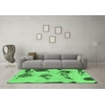 thumbnail image 3 of Ahgly Company Indoor Round Abstract Emerald Green Modern Area Rugs, 5' Round, 3 of 4