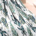 thumbnail image 3 of Blue Boho Tribal Feathers Pattern Blanket,Comfortable Soft Lamb Wool Throw Blanket,All Season,Warm Lightweight Blankets for Sofa Bed Couch Living Room Chair,30"x40", 3 of 4