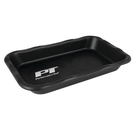 Performance Tool W1285 Large Magnetic Nut & Bolt Tray for Garages and Workshops, Black, 6-Inch x 10-Inch