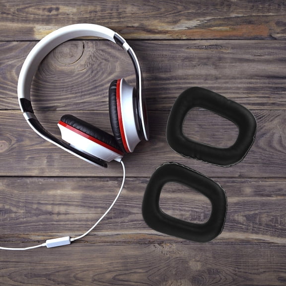 BESTYASH 2-Pack Black Replacement Ear Pads Cushions for Headphones Soft Comfortable Material