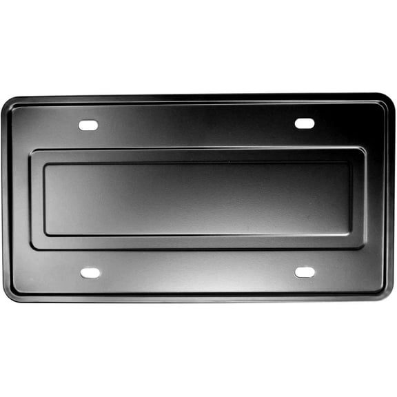 LFPartS Stainless Steel License Plate Durable Car Tag Holder Backing Reinforce Bracket (Black)