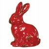 Oddity, Inc. 613 4 in. x 6 in. Red Sitting Ceramic Bunny Rabbit - Pack of 4