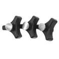 thumbnail image 6 of WHAMVOX 3pcs Useful Lawn Trimmer Handle With Triangular Plastic Grip Fits Most Garden Tools Secure Knob Bolt For Lawn And Garden Care, 6 of 7