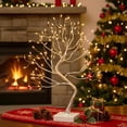 thumbnail image 2 of Árbol de Navidad artificial EAMBRITE, 17 pulgadas, plata, 108 LED, 8 modos, 2 of 8
