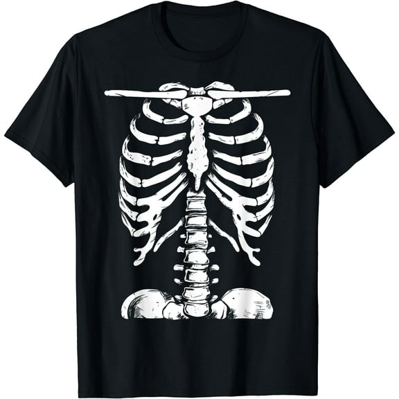 Skeleton Rib Cage Gifts Men Women Halloween Costume Skeleton T-Shirt