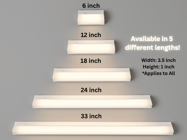 Vivio Lighting 6" LED Under Cabinet Light, Selectable CCT, 480 Lumens