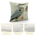 thumbnail image 4 of Nawypu Farmhouse Burlap Pillow Covers Watercolor Heron Square Cushion Covers for Sofa Couch Bed Chair Home Decoration, 4 of 5
