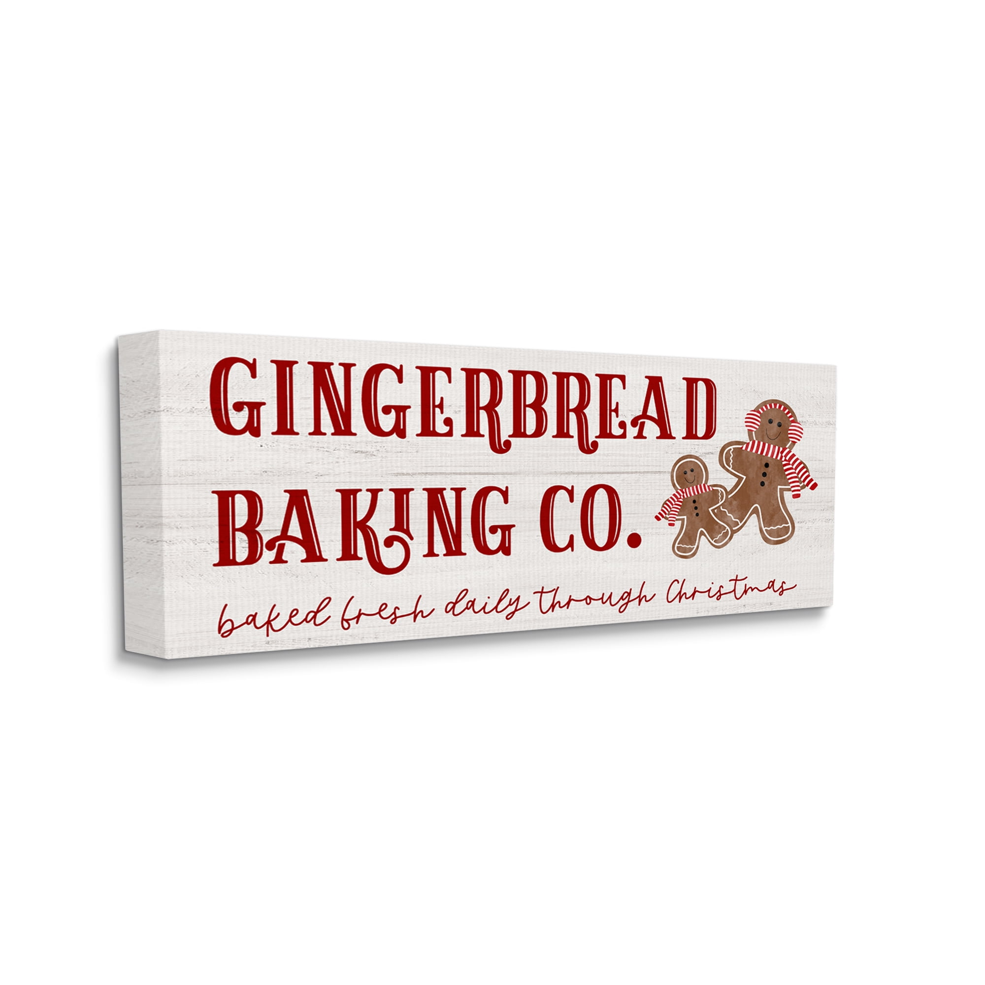 Stupell Industries Gingerbread Baking Co Holiday Holiday Painting Gallery Wrapped Canvas Print Wall Art