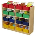 thumbnail image 2 of Childcraft Mobile Book Storage Unit, 16 Assorted Color Trays, 47-3/4 x 14-1/4 x 40 Inches, 2 of 2