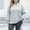 Green Tops for Women, variant on CYMMPU Women’s Plus Size Mock Neck Ribbed Knit Sweater, Long Sleeve Oversized Pullover Jumper, Cozy Relaxed Top for Fall Winter Casual Daily Wear Brown L