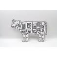 thumbnail image 1 of Vintage Cow Illustration Metal Wall Decor, 1 of 1