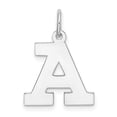 thumbnail image 3 of Sterling Silver Rhodium-plated Medium Block Initial A Charm, 3 of 3