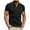 Black, variant on 3XLT Men's Polo Shirts With Pocket Casual Fashion Solid Button Pullover T Shirt Lapel Short Sleeve
