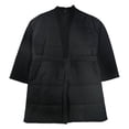 thumbnail image 1 of Eileen Fisher Womens Belted Quilted Jacket, Black, X-Small, 1 of 1