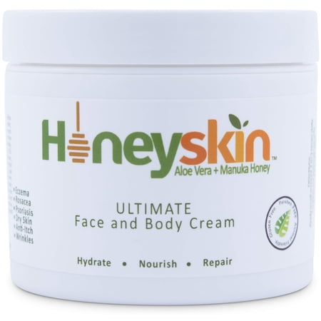 Face and Body Cream Moisturizer - Nourishing Aloe Vera - Manuka Honey
