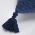 thumbnail image 5 of Rizzy Pillow Knife Edged Woven Pillow Navy 17"x17"x9", 5 of 6