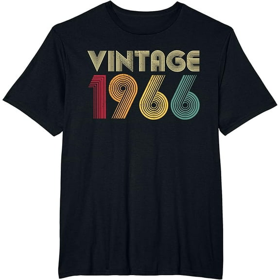 Vintage 1966 57th Birthday Gift Retro Shirt 57 Years Old T-Shirt